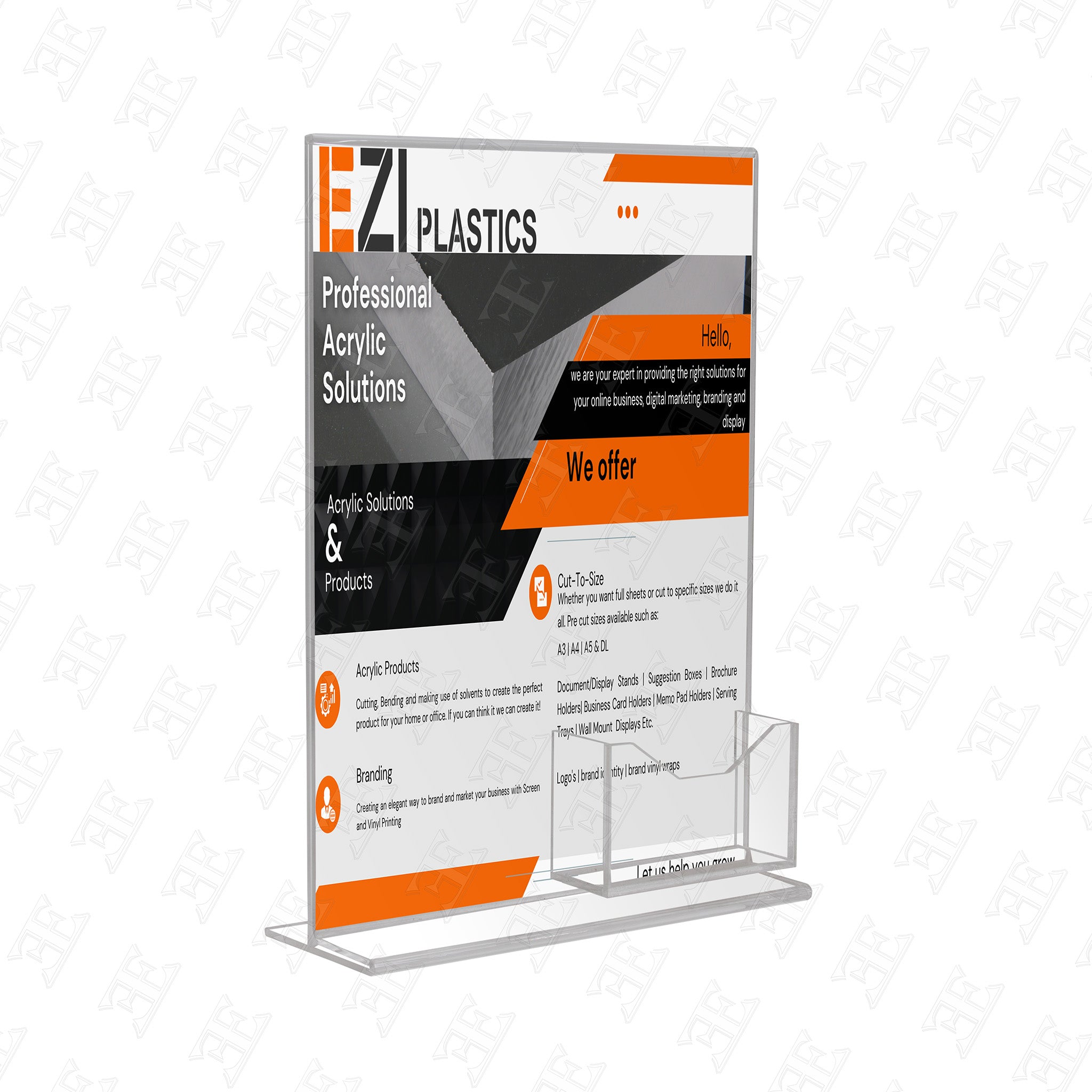 Double Sided Menu Stand Combo